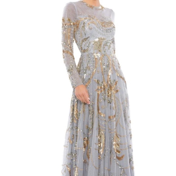 Mac Duggal Maxi Dress SİZE 8-10 - Picture 3 of 9